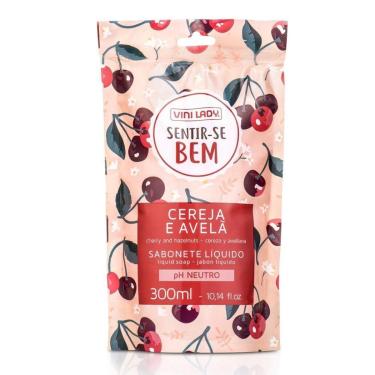 Imagem de Sachê Sabonete Líquido Sentir-se Bem Cereja e Avelã 300ml Vini Lady-Unissex