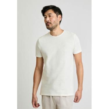 Imagem de Camiseta Docthos Slim Manga Curta Textura, 115 off white, P