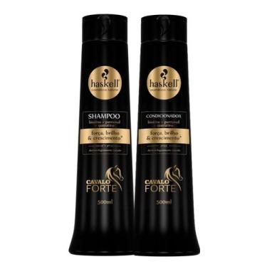 Imagem de Kit haskell cavalo forte duo sh cond 500 ml tratamento salão