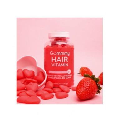 Imagem de Suplemento Gummy Hair Vitamin Cabelos E Unhas Sabor Morango 