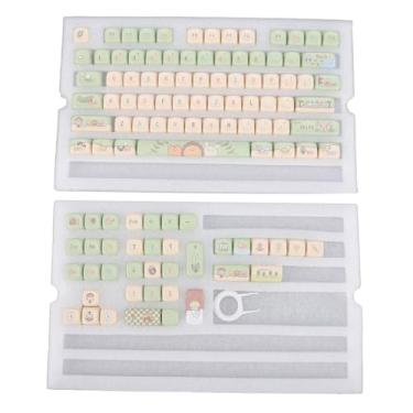 Imagem de Luocute 112 Conjunto de Teclas de Teclado Mecânico de Teclado, Altura de 9 Mm de Altura PBT Colorfast Keycap Com Extrator, Compatível Com 61 63 64 67 68 71 75 78 82 84 87 96 98 100 104