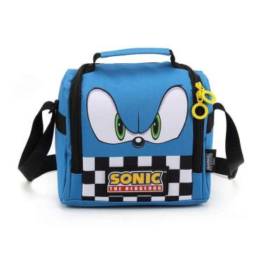 Imagem de Lancheira Bolsa Térmica Gamer Básica Sonic Hedgehog Azul