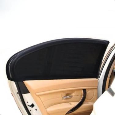 Imagem de Kit 2 Capas Cortina Protetor Solar Carro Janela Traseira Infantil Anti