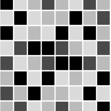 Imagem de Papel De Parede Pastilhas Preto E Cinza Autocolante Cozinha