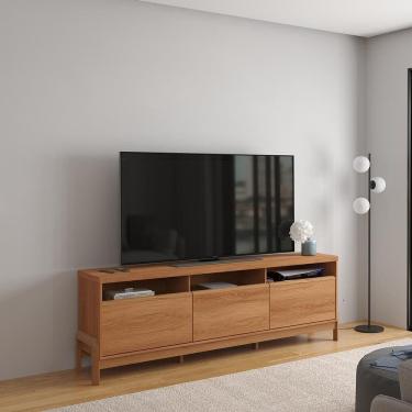 Imagem de Rack Para Até 70 Polegadas 1 Porta E 2 Gavetas Elegance 1,83m Lukaliam Móveis Jequitiba Jequitiba