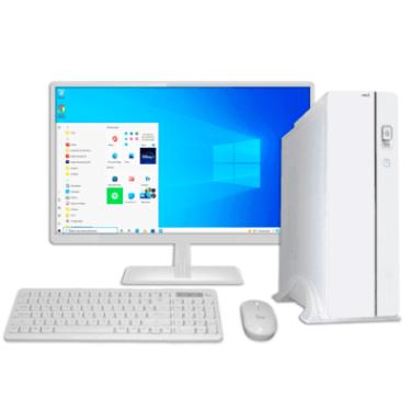 Imagem de Computador PC Slim Branco Intel I7 16gb Ram SSD 480GB Tela 19 Wifi