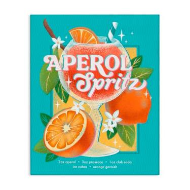 Imagem de Stupell Industries Refrescante Retro Aperol & Recipe Canvas Wall Art Design por Courtney Morgenstern, 76 x 61 cm