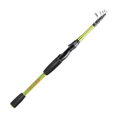 Imagem de Vara de pesca isca de pesca isca de pesca telescópica 7g-21g cabo de EVA vara de pesca de carbono ferramenta leve profissional vara de pesca telescópica (verde)