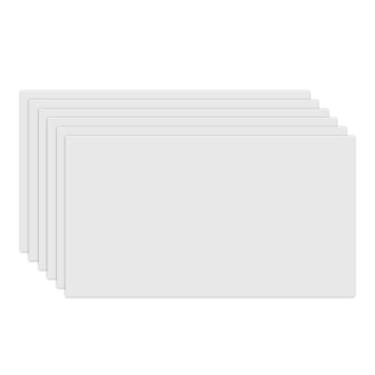 Imagem de KVMORZE 6 peças, placa de cobertura de teto autoadesiva, 12,5 x 7,6 cm, capa de tomada de parede, sem parafusos, placa de parede plana, vazia, parafuso oculto, placa frontal para tetos ou parede