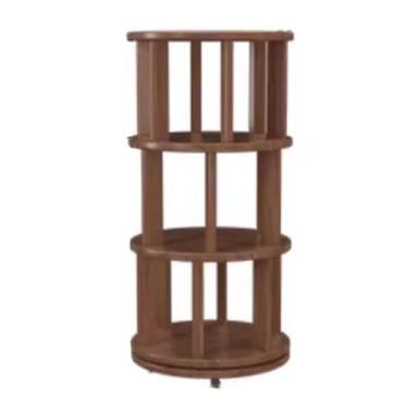 Imagem de FPPOIXDM Estante rotativa com economia de espaço, estante de quadrinhos, estante de livros fácil de montar, prateleiras e estantes