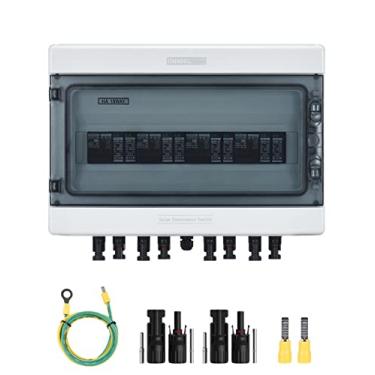 Imagem de DIHOOL Interruptor de Desconexão Solar 40Amp Dc Disjuntor com Protetor Contra Surtos Caixa Combinadora Pv para Painel Solar 4 Em 4 para Fora 1000V