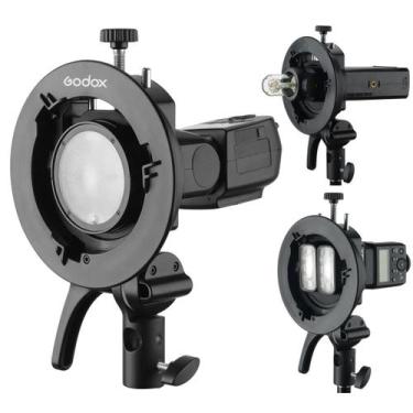 Imagem de Suporte Para Flash Speedlite Godox S2 Encaixe Bowens Para V1 Ad200 Ad3