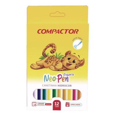 Imagem de Hidrocor Compactor neo pen gigante 2.0mm 12 cores