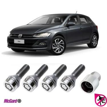 Imagem de Kit Parafuso Trava Antifurto Roda Vw Novo Polo Original - MCGARD