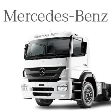 Imagem de Adesivo Testeira Quebra Sol Caminhão Mercedes Benz Grafite - SPORTINOX