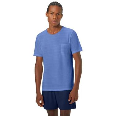 Imagem de Pijama Masculino Curto Listrado Hering -100% Algodão, Azul escuro, M