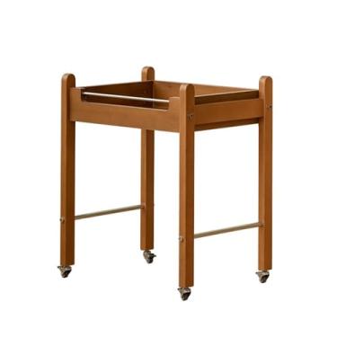 Imagem de YAYAOVP-24927 Armário de armazenamento vintage vassoura de madeira maciça aparador simples sala de estar sofá mesa lateral prateleiras móveis pequena mesa de centro sala de estar rack de armazenamento