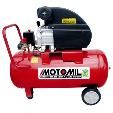 Imagem de Motocompressor 120lbs 2hp Nacional Mam-8,7-50br Motomil 220V