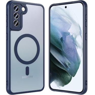 Imagem de Capa de telefone Hensinple para Samsung Galaxy S21 Plus 5G - azul