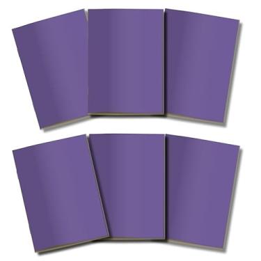 Imagem de Kit 6x Cadernetas Sem Pauta Capa Flex 40 Pág Pólen A5 Roxo Violeta