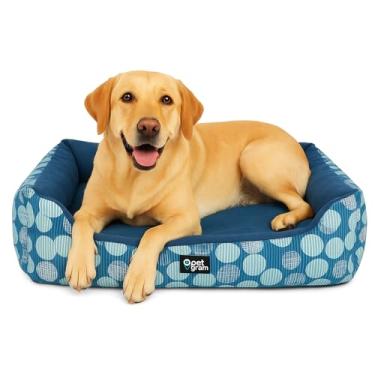 Imagem de Cama Pet Impermeável e Lavável para Cachorros, Petgram, Modelo Oslo GRANDE (70cm x 62cm) - com Tratamento Antimicrobiano