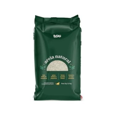 Imagem de Areia Natural Granulado Higiênico Biodegradável de Mandioca - Para Gatos - 2,5Kg - Petiko