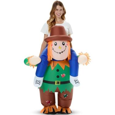 Imagem de VioraWhite Fantasia inflável para adultos, fantasia divertida e extravagante para cosplay de Carnaval de Halloween, Múltiplas, 61-74 inches