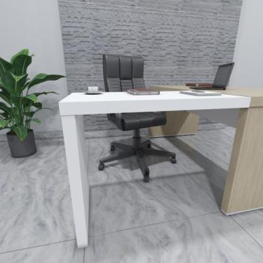 Imagem de Mesa Apoio Para Escritorio Artany Tamburato 890 Cor Branco
