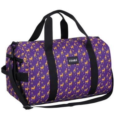 Imagem de Bolsa esportiva infantil para meninos e meninas, bolsa de mão personalizada para viagem, academia, esporte e dança, Multicor, Alces