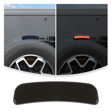 Imagem de Linskip 3ª capa de luz de freio compatível com Ford Bronco 2021-2025+, acabamento traseiro alto centro terceiro luz de freio para acessórios Bronco (Smoke Dark)