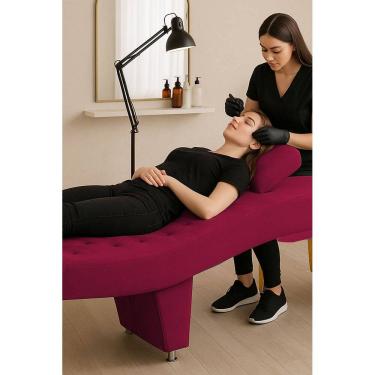 Imagem de Maca De Maquiagem E Estética Cadeira Alicia Vermelho