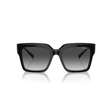 Imagem de Óculos de Sol Vogue Eyewear 0VO5553S W44/8G Tam 54 / Preto - Lentes Cinza Gradiente