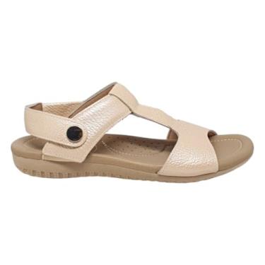 Imagem de Sandalia Tamanco Couro Usaflex R1880 - Pessego - 38