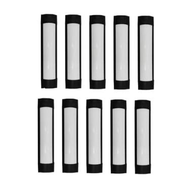 Imagem de Kit 10 Luminárias Led Linear Sobrepor 30cm Preta Bivolt Branco Frio