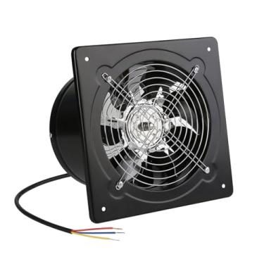 Imagem de HYZHANHONG Exaustor de parede para cozinha, 110 V/220 V, 8 polegadas, exaustor de ventilação industrial, baixo ruído e funcionamento estável, corpo de metal e 7 lâminas de vento,220V