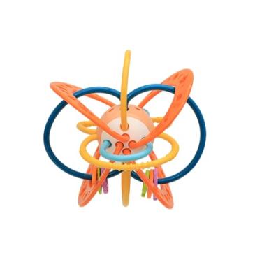Imagem de Zippy Toys, Mordedor Bebê Macio com Chocalho e Textura Suave para Crianças de Até 36 Meses, Espacial