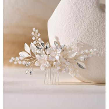 Imagem de Pente de cabelo de casamento SWEETV Bridal Crystal Accessory Silver