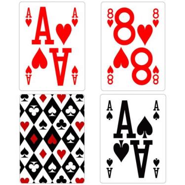 Imagem de Pacote de 2 cartas de baralho ooelyy Elite Low Vision Large Print