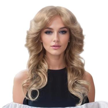 Imagem de Peruca MEDISIFA Blonde 70s Disco Farrah Fawcett para mulheres
