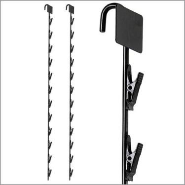Imagem de Merchandising Strip Clip Strip Corp MS-29BK Preto Pacote com 3