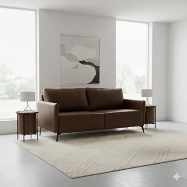 Imagem de Sofá de Couro Legítimo Porto Rico 220 Cm - LEME MOVELARIA