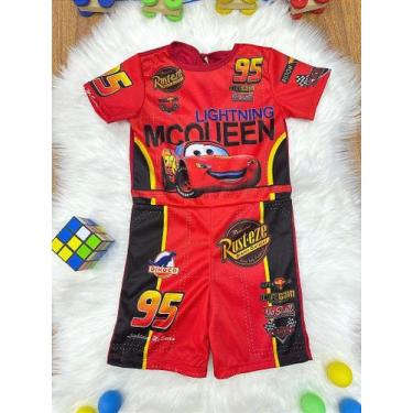 Imagem de Fantasia Infantil Temática Relâmpago McQueen para Festas - Tamanho P a