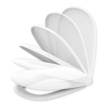 Imagem de Assento Tampa de Vaso Santa Clara Dona Beja Branco Soft Close Poliprop