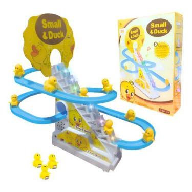 Imagem de Brinquedo Infantil Escorregador Pista Pato Luzes E Som - Rei do enxova