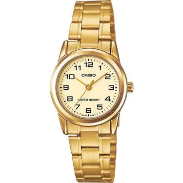 Imagem de Relógio Casio Feminino Ref: Ltp-v001g-9budf Clássico Dourado