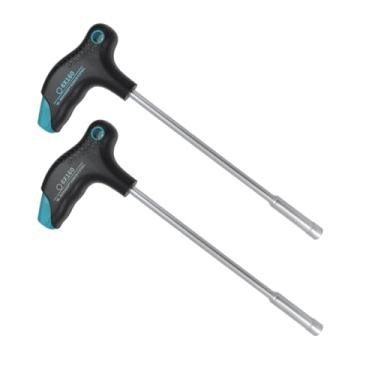 Imagem de Antrader Chave de fenda sextavada com cabo em T de 6 mm, chave de fenda de aço cromo vanádio, ferramenta de aperto e afrouxamento de ponta magnética com eixo de 16,3 cm