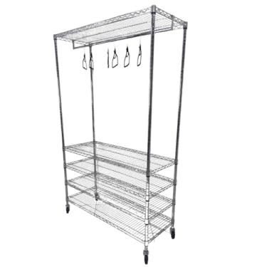 Imagem de Estante Aço Members Mark 5 Prateleiras Com Cabideiro