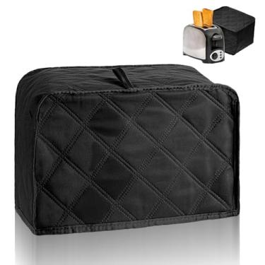 Imagem de XLIUAX Capa de torradeira, capa de torradeira, 2 fatias, torradeiras, 4 fatias, capas de pequenos eletrodomésticos, escondidas para máquina de pão, protetor de aparelho acolchoado de algodão universal