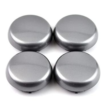 Imagem de 78 mm (3,05 pol.) / 66 mm (2,6 pol.) Tampa do cubo do centro da roda 4 peças cinza para blazer #15661030