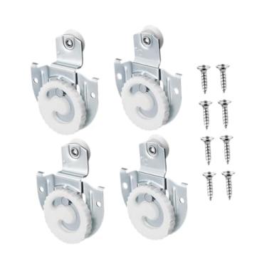 Imagem de Ｂｅｓｇａ Ferragens para Portas de Correr para Guarda-roupas, Rodízios, Rodas para Portas de Correr para Guarda-roupas, Deslizam Suavemente E Silenciosamente, P, 4 Pcs, Tamanho real